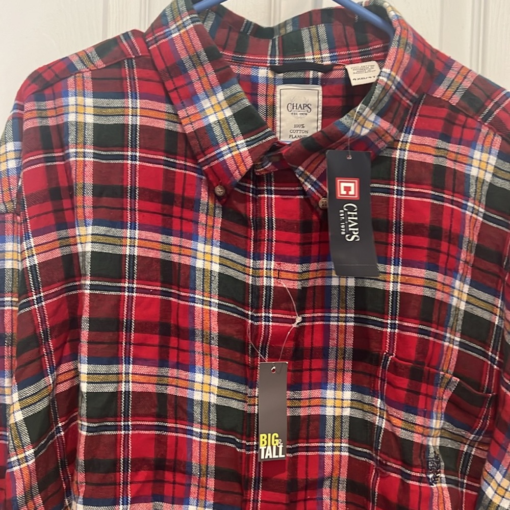 Chaps Plaid button up - Picture 3 of 3